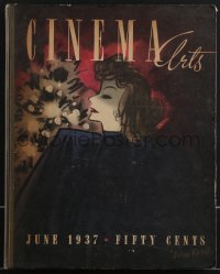 3p0405 CINEMA ARTS vol 1 no 1 magazine June 1937 Fabry art of Garbo, limited hardcover edition #1348