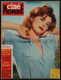 3p0408 CINEMONDE French magazine April 25, 1961 cover portrait of sexy redhead Tina Louise!