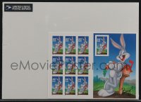 3p0199 BUGS BUNNY stamp sheet 1997 the famous Looney Tunes cartoon, contains 10 stamps!