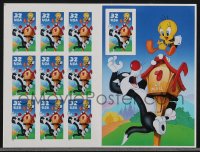 3p0201 TWEETY & SYLVESTER stamp sheet 1998 famous Looney Tunes cartoon, contains 10 stamps!