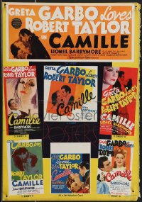 3p1590 CAMILLE pressbook back cover 1937 Greta Garbo, Robert Taylor, Barrymore, ONLY the poster page!