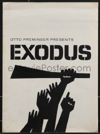 3p0064 EXODUS pressbook 1961 directed by Otto Preminger, lots of Saul Bass artwork throughout!