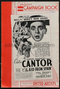 3p0071 KID FROM SPAIN pressbook 1932 Eddie Cantor, Lyda Roberti, Leo McCarey directed, ultra rare!