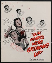 3p0078 OUR HEARTS WERE GROWING UP pressbook 1946 sexy Gail Russell & Diana Lynn, Roaring Twenties!