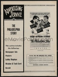 3p0079 PHILADELPHIA STORY pressbook section R1947 Cary Grant, James Stewart, Katharine Hepburn, rare!