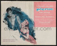 3p0080 PICNIC pressbook 1956 great artwork of William Holden & Kim Novak, directed by Joshua Logan!