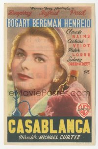 3p1684 CASABLANCA Spanish herald 1946 different image of Ingrid Bergman, Michael Curtiz classic!