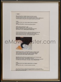 3p0014 BOB DYLAN framed #2/28 artist's proof 13x17 art print 2006 I and I lyrics + Jeff Gordon art!