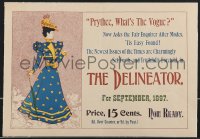 3p0018 DELINEATOR linen 12x17 English advertising poster 1897 prythee, what's the vogue, great art!