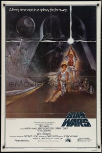 3p0936 STAR WARS style A third printing 1sh 1977 A New Hope, George Lucas classic epic, art by Jung!