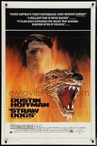 3p0943 STRAW DOGS style D 1sh 1972 Peckinpah, Hoffman, you're only getting five minutes!