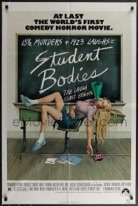 3p0945 STUDENT BODIES 1sh 1981 sex kills, gruesome Morgan Kane high school horror art!
