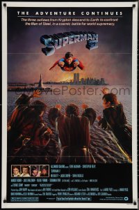 3p0948 SUPERMAN II 1sh 1981 Christopher Reeve, Terence Stamp, great image of villains!