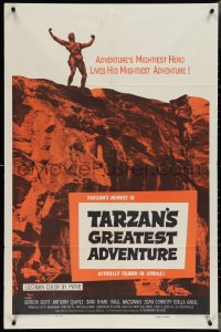 3p0952 TARZAN'S GREATEST ADVENTURE 1sh 1959 hero Gordon Scott lives his mightiest adventure!
