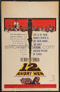 3p0020 12 ANGRY MEN WC 1957 Henry Fonda, Sidney Lumet classic, life is in their hands, ultra rare!