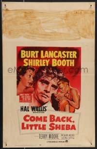 3p0028 COME BACK LITTLE SHEBA WC 1953 art of Burt Lancaster, Shirley Booth, Jaeckel & Terry Moore!