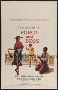 3p0044 PORGY & BESS WC 1959 art of Sidney Poitier, Dorothy Dandridge & Sammy Davis Jr.!