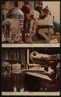 3p1521 STAR WARS 5 color 11x14 stills 1977 A New Hope, Mark Hamill as Luke Skywalker, Darth Vader!