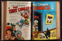 3p0135 WALT DISNEY COMICS & STORIES bound volume of comic books January-June 1945 Mickey, Donald!