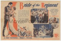 3p1602 BRIDE OF THE REGIMENT herald 1930 Walter Pidgeon, Louise Fazenda & Myrna Loy, very rare!