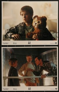 3p1388 A.I. ARTIFICIAL INTELLIGENCE 8 LCs 2001 Steven Spielberg, Haley Joel Osment, Jude Law, Teddy!