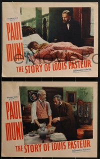 3p1522 STORY OF LOUIS PASTEUR 5 LCs 1936 great images of scientist Paul Muni in the title role!