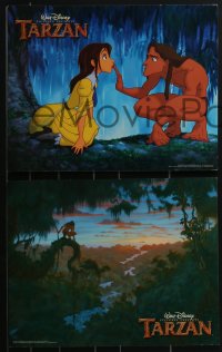 3p1599 TARZAN 8 LCs 1999 Disney cartoon created from the famous Edgar Rice Burroughs story!