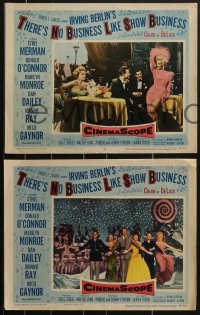 3p1524 THERE'S NO BUSINESS LIKE SHOW BUSINESS 5 LCs 1954 Marilyn Monroe with O'Connor, Ray & Gaynor!