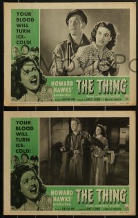 3p1525 THING 5 LCs R1954 Howard Hawks sci-fi horror classic, your blood will turn ice-cold!