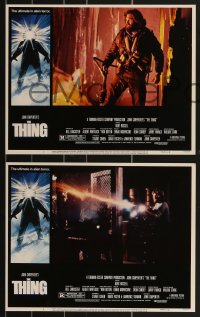 3p1487 THING 8 LCs 1982 John Carpenter, Kurt Russell, the ultimate in alien terror!