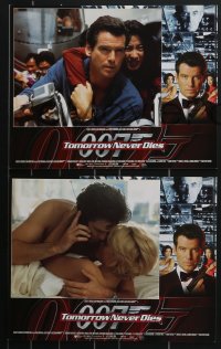 3p1489 TOMORROW NEVER DIES 8 LCs 1997 Pierce Brosnan as James Bond 007, Teri Hatcher, Yeoh!