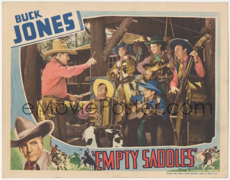 eMoviePoster.com: 3p1168 EMPTY SADDLES LC 1936 great image of cowboy ...