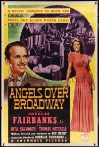 3r0113 ANGELS OVER BROADWAY 40x60 1940 sexy Rita Hayworth, Douglas Fairbanks Jr.!