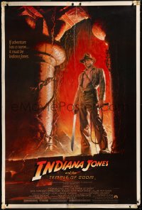 3r0116 INDIANA JONES & THE TEMPLE OF DOOM 40x60 1984 Harrison Ford, Kate Capshaw!