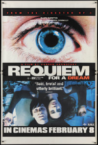 3r0025 REQUIEM FOR A DREAM Aust special poster 2000 addicts Jared Leto & Jennifer Connelly, eye!