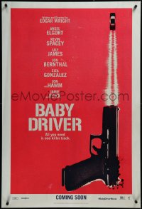 3r0664 BABY DRIVER int'l teaser DS 1sh 2017 Elgort in the title role, Spacey, James, Jon Bernthal!