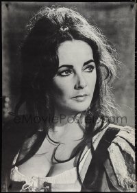 3r0055 ELIZABETH TAYLOR 30x42 commercial poster 1960s wonderful close-up from Taming of the Shrew!