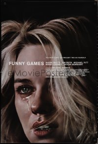 3r0762 FUNNY GAMES 1sh 2007 Michael Haneke directed, creepy image of crying Naomi Watts!