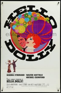 3r0788 HELLO DOLLY 1sh 1969 Barbra Streisand & Walter Matthau by Richard Amsel, Roadshow!