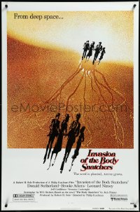 3r0809 INVASION OF THE BODY SNATCHERS advance 1sh 1978 Philip Kaufman sci-fi, read the Dell book!
