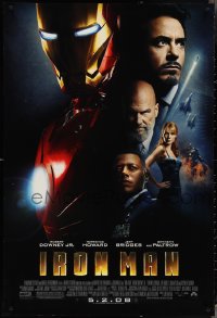 3r0812 IRON MAN advance DS 1sh 2008 Robert Downey Jr. is Iron Man, Gwyneth Paltrow!