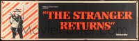 3r0018 STRANGER RETURNS paper banner 1968 Un Uomo, un Cavallo, una Pistola, spaghetti western, cool!