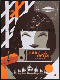 3r0265 INVASION OF ASTRO-MONSTER signed #26/50 18x24 art print 2013 by Tom Whalen, Planet X, 1st.!