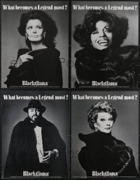 3s0127 LOT OF 4 UNFOLDED BLACKGLAMA ADVERTISING POSTERS 1970s Lucille Ball, Sophia Loren & more!