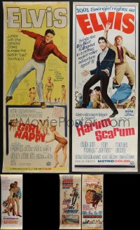 3s0114 LOT OF 5 MOSTLY UNFOLDED ELVIS PRESLEY INSERTS 1960s Girl Happy, Harum Scarum & more!