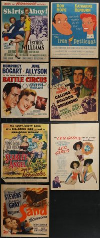 3s0209 LOT OF 15 MOSTLY UNFOLDED TRIMMED WINDOW CARDS 1950s-1960s a variety of cool movie images!