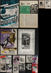 3s0221 LOT OF 18 FILM NOIR PRESSBOOKS 1940s-1950s advertising for several different movies!