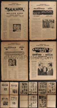 3s0225 LOT OF 8 MGM UNCUT 14X20 PRESSBOOKS 1930s-1940s Balalaika, Woman's Face, Billy the Kid & more!