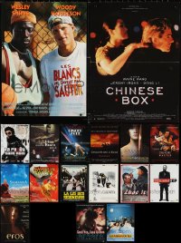 3s0153 LOT OF 17 FORMERLY FOLDED FRENCH 15X21 POSTERS 1980s-2000s a variety of cool movie images!