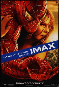 3s0085 LOT OF 3 UNFOLDED DOUBLE-SIDED 27X40 SPIDER-MAN 2 ONE-SHEETS 2004 Maguire & Dunst in IMAX!